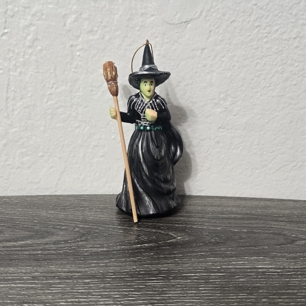 Wicked Witch From Tge West with Broom Ornament
